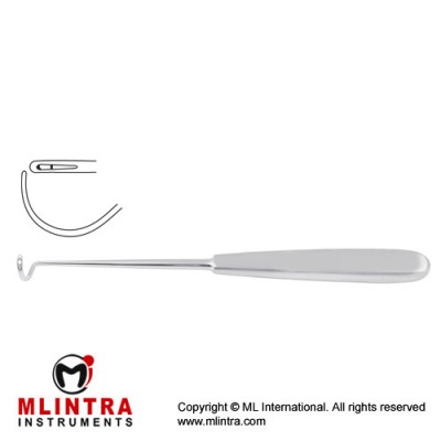 Deschamps Ligature Needle Blunt for Right Hand Stainless Steel, 20 cm - 8"